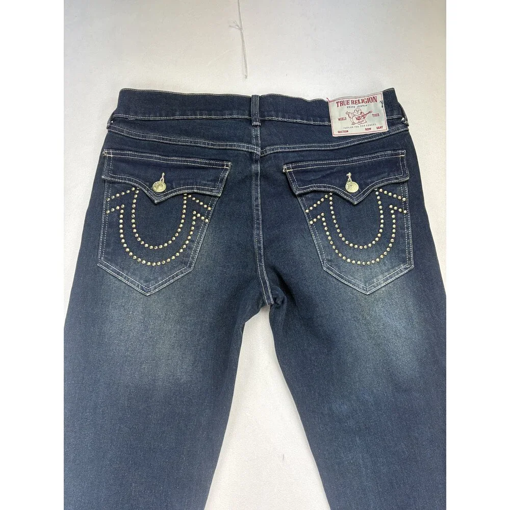 True Religion Men's Relaxed Fit Jeans Waist‎ 32 Dark Wash